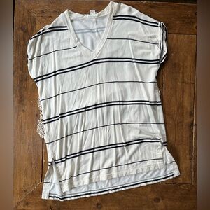 Loft Outlet Lounge Striped Night Shirt Size Large Great Condition